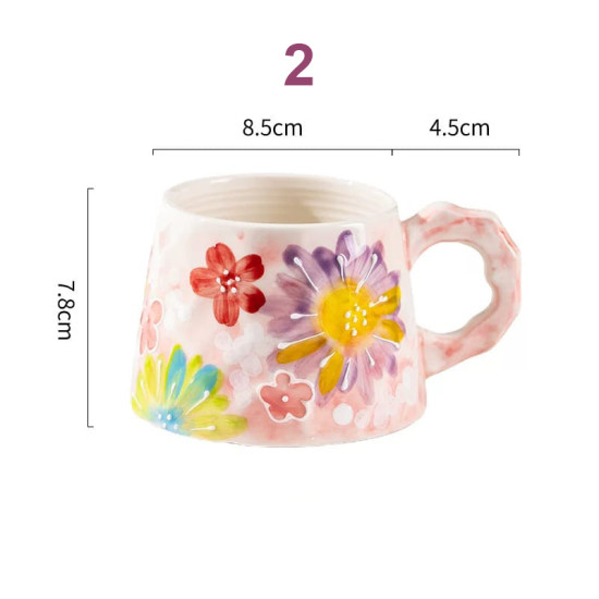 Floral Porcelain Mug 380 ml